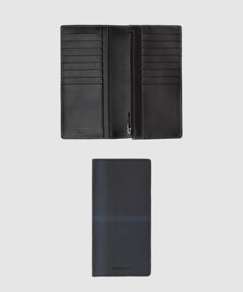 체크 레더 장지갑 80547851