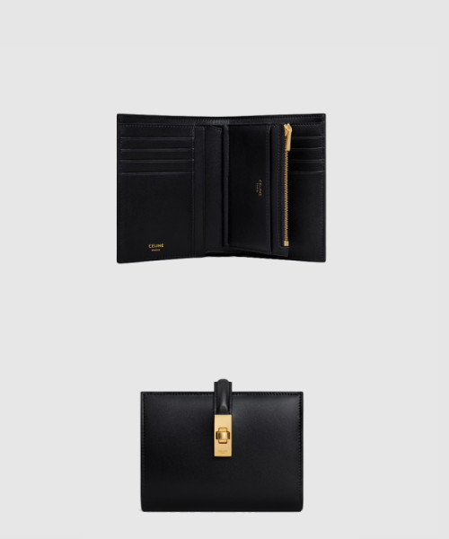 새틴 송아지 가죽 동전 지갑 10M483