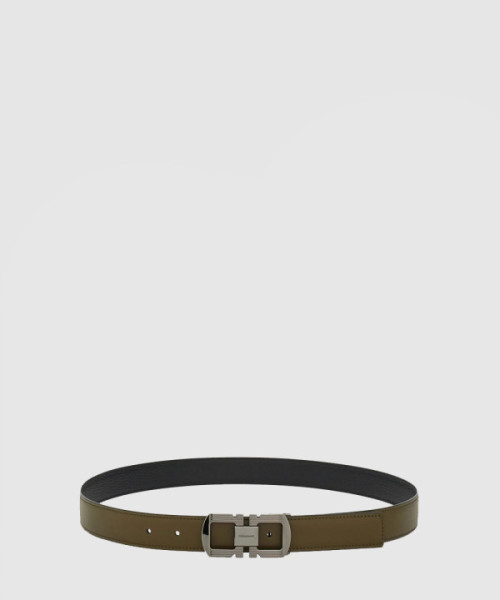 리버시블 버클 레더 벨트 670420