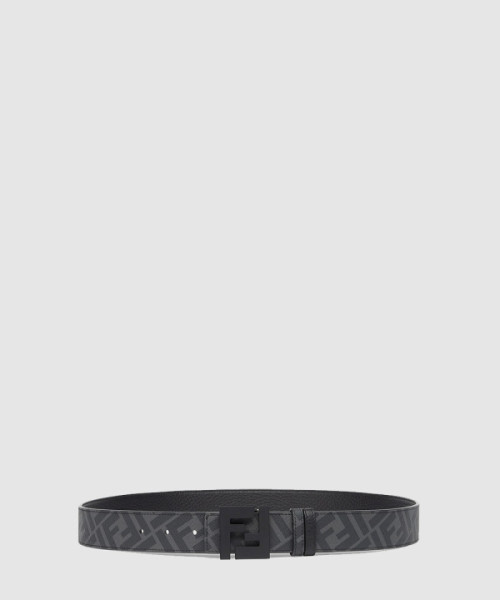 FF 블랙 가죽 리버서블 벨트 7C043